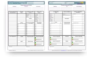 One Page Strategic Plan