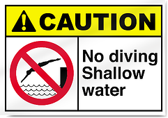 Shallow Water No Diving Sign resized 600