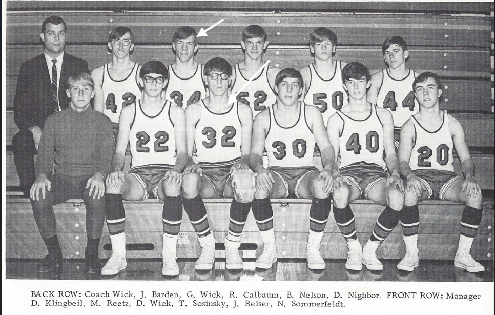 1969 Princeton High School Basketball Team ID Gary #34, Doug #32.jpg