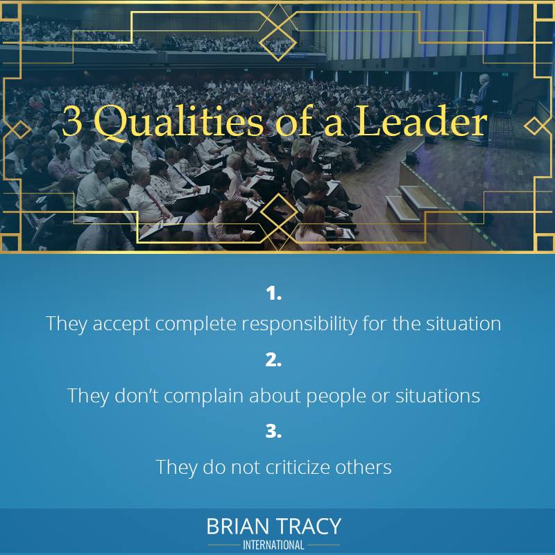 3 Qualities of Leader (Brain Tracy)