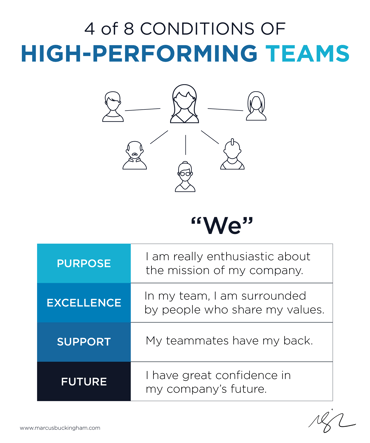 4 of 8 Conditions of High Performing Teams WE