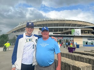 Barry Christensen with DW at Kauffman Stadium