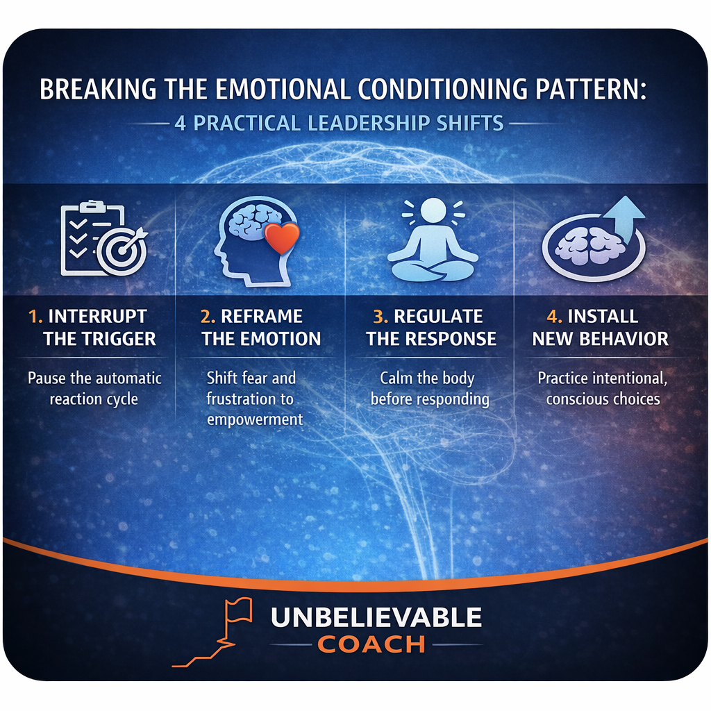 Breaking emotional conditioning through leadership shifts full