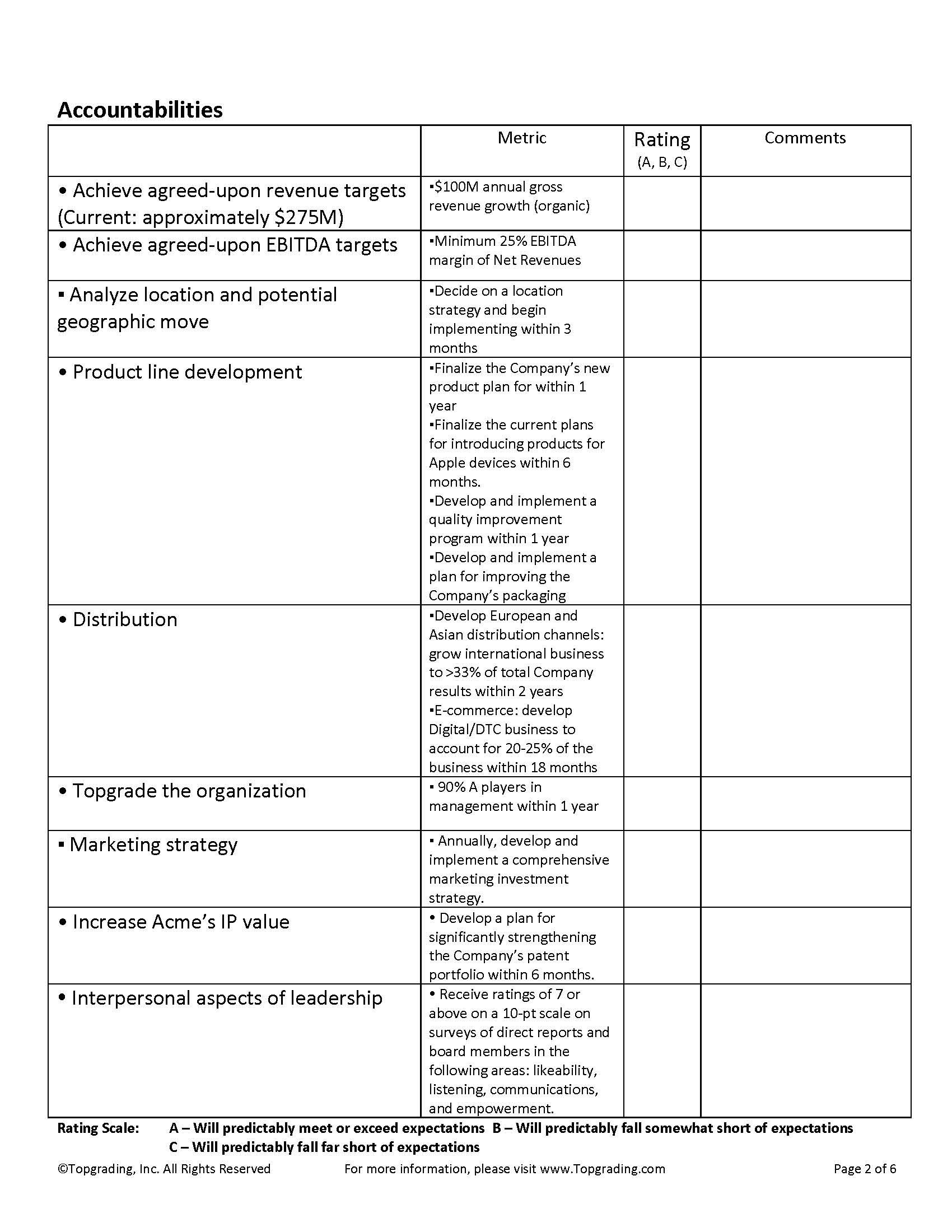 CEO Job Scorecard Sample_Page_2