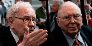 Charlie Munger (right) and Warren Buffett.
