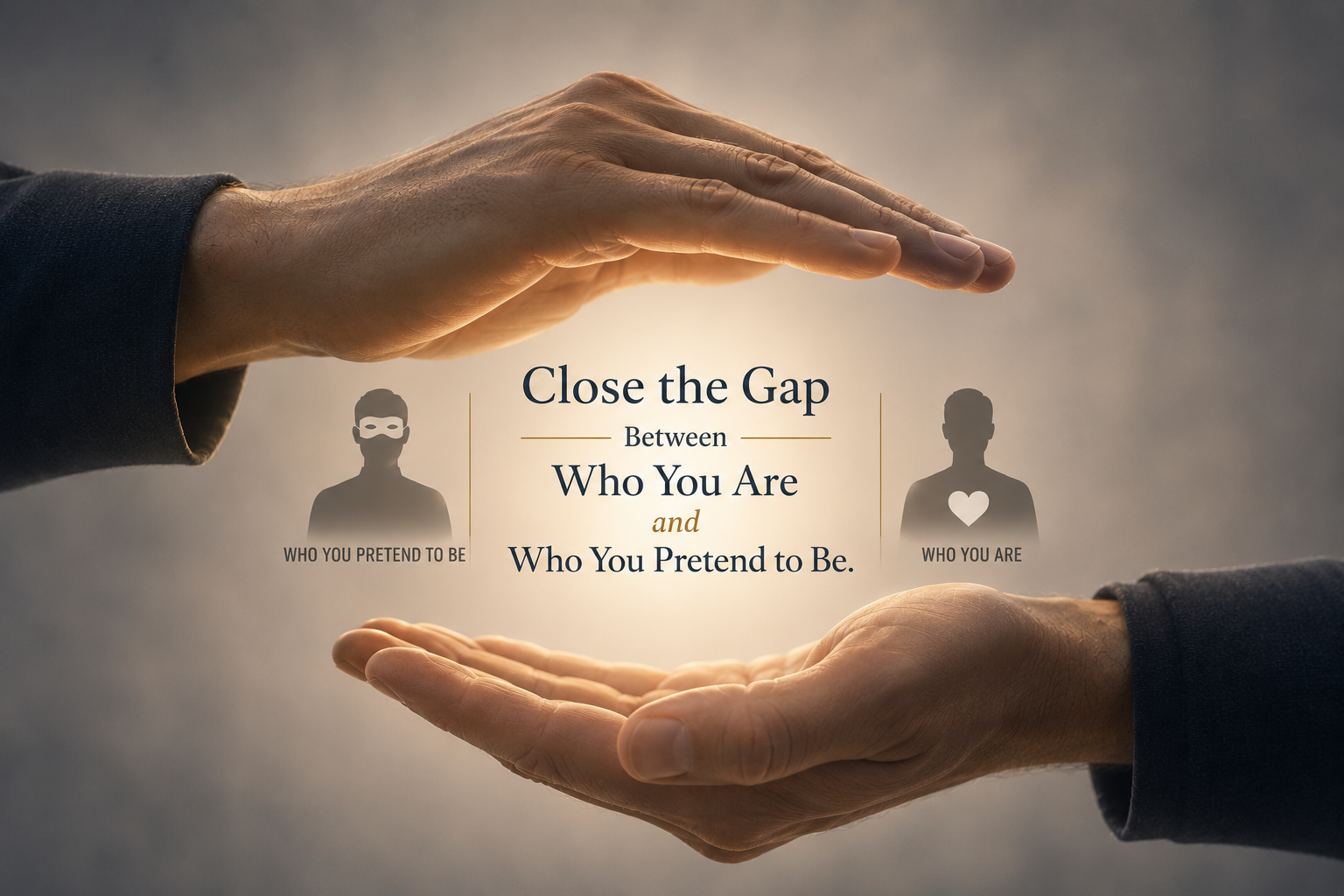 Close the gap between you and who you pretend to be 5-18-26
