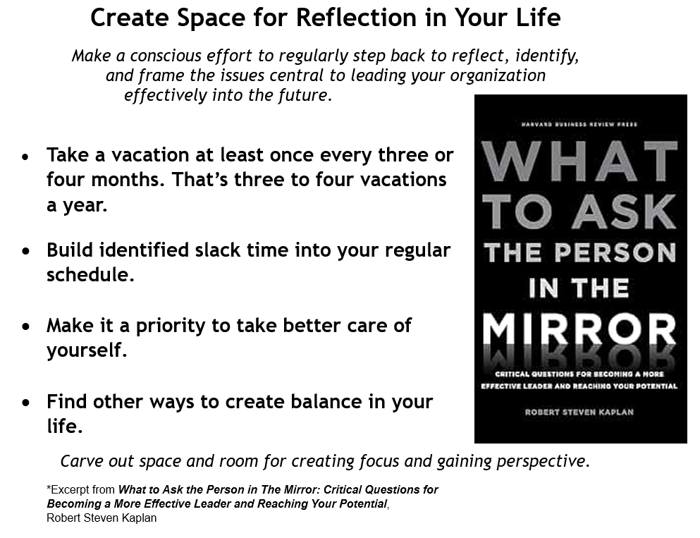 Create Space for Reflection in Your Life - What to Ask the Man in the Mirror