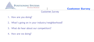 Customer Survey (PS)