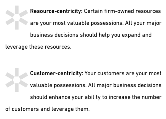 Customer vs Resource Centric - Unlock the Customer Value Chain