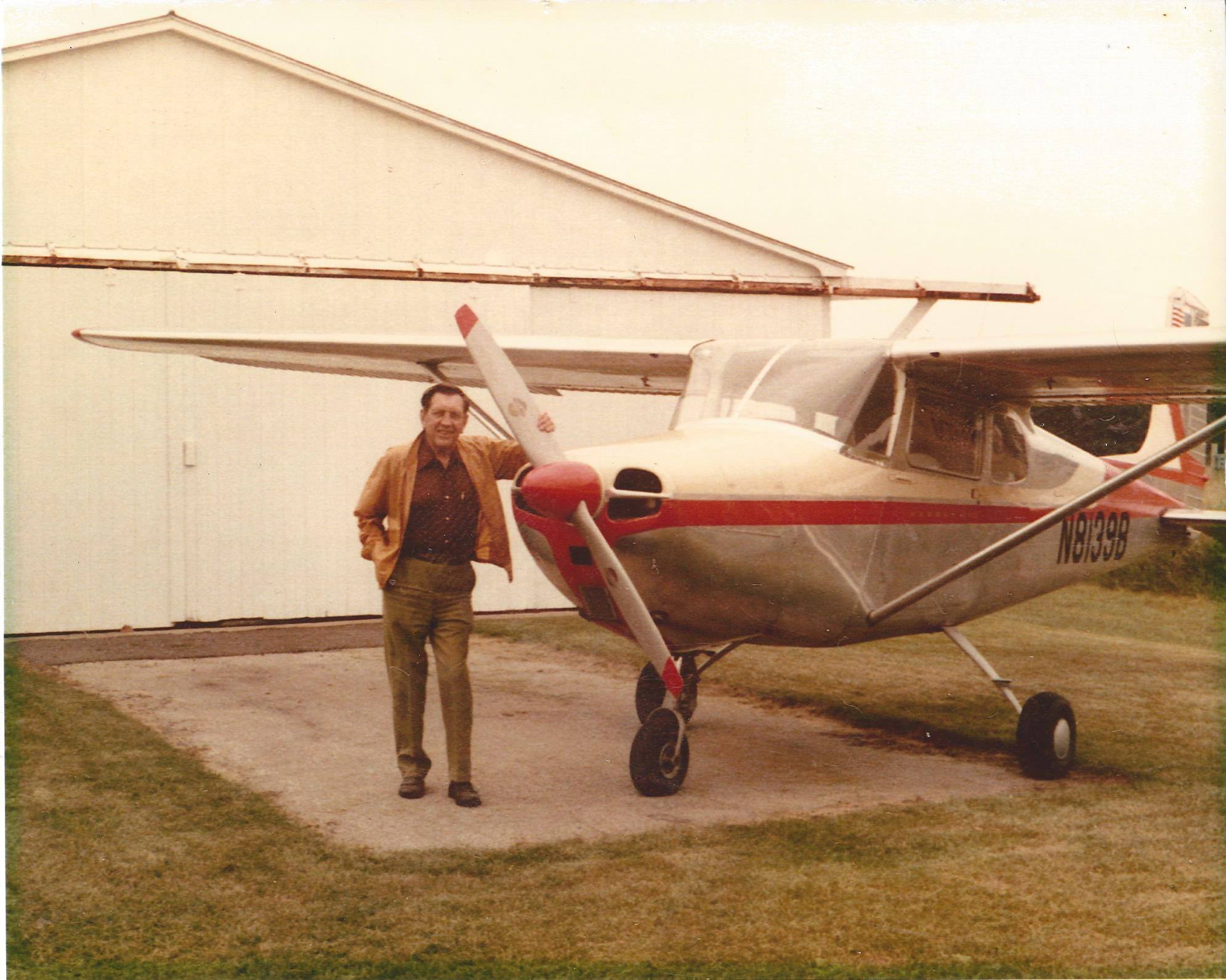 Dad (Edwin F Wick) Cessna 172 Bed Ah Wick Field Princeton