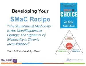 Develop SMaC Recipe Quote Mediocrity 