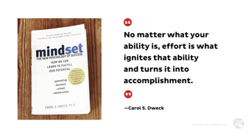 Effort Ignites - Growth Mindset - Carol Dweck