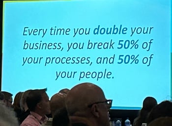 Elevate Robert Glazer - Every time you Double your business break 50% process 50% people