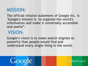 Google's Mission & Vision-1