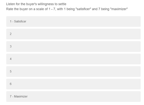 JOLT Effect Indecision Gauge - Q #3 Willingness to Settle