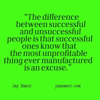 Jay Samit Difference between Succesful and Unsuccessful - Excuse