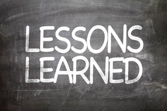 Lessons Learned written on a chalkboard-1