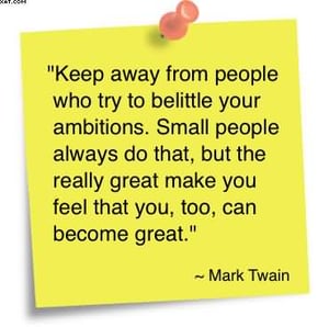 Mark Twain Keep Away from People who