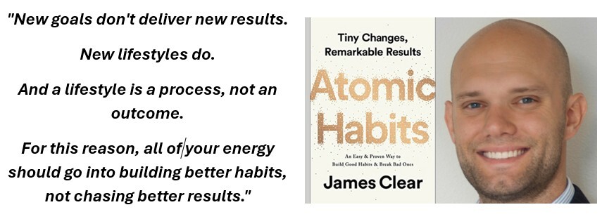 New goals dont deliver new results. New Lifestyles do!   James Clear - Atomic Habits-1
