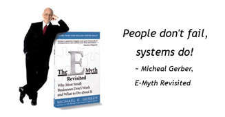 People dont fail, Systems Do - Michael Gerber E-Myth Revisited 