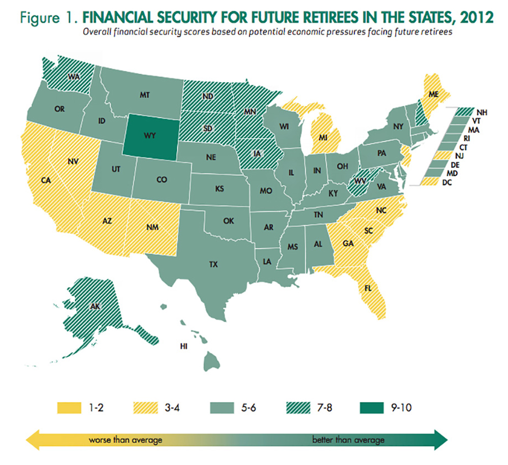 Retirment Map - Best States