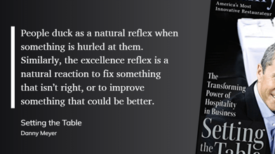 Setting the Table - Excellence Reflex Fixing Something That isnt Right