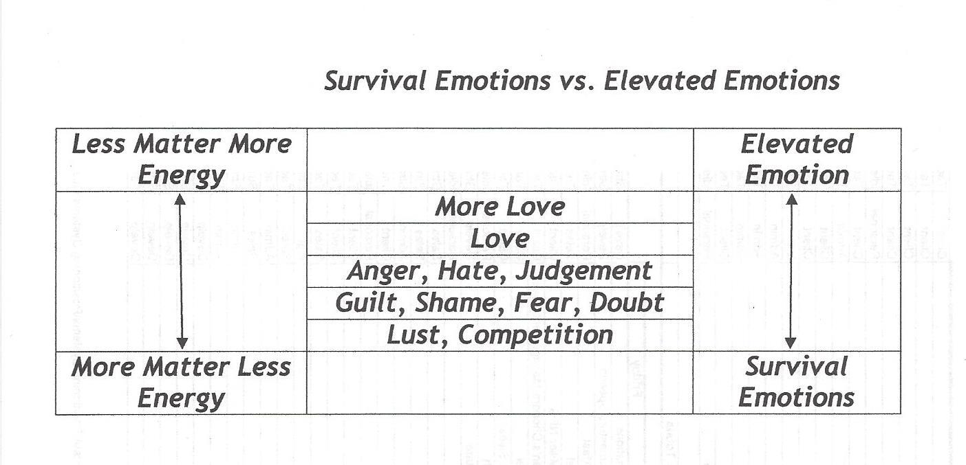Survival vs. Elevated Emotions