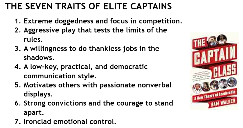 The Captain Class - THE SEVEN TRAITS OF ELITE CAPTAINS