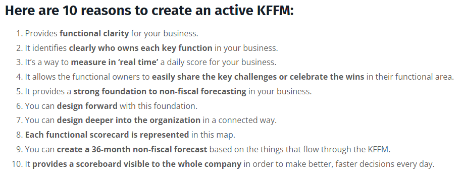 Then Reasons to Create an Active KFFM
