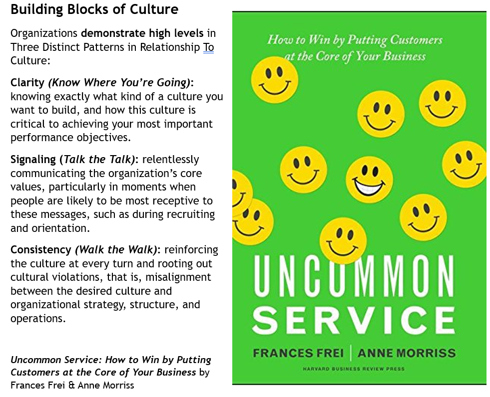 Uncommon Service - Building Blocks of Culture - Clarity, Signaling, Consistency