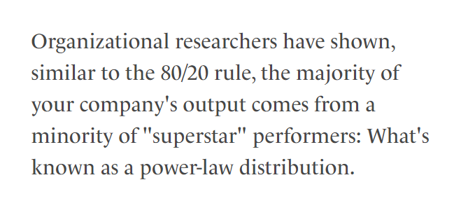 Work Rules Power-Law Distribution Quote