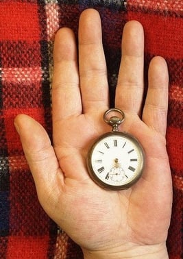clock in hand