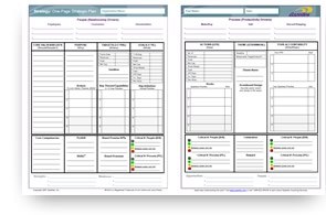 One Page Strategic Plan