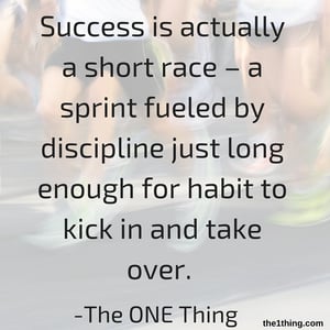 Success is a series of short sprints fueled by discipline3